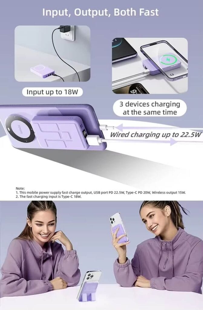 10000mah wireless power bank fast charging