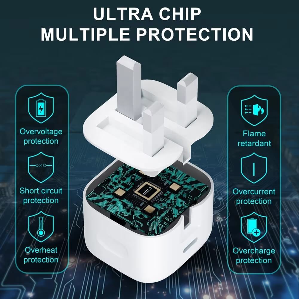 20w usb c fast charging plug chip