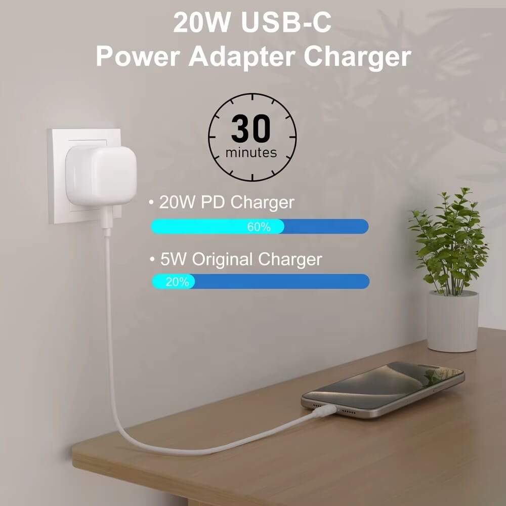 20w usb c fast charging plug iphone