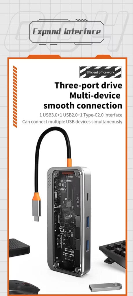 8 in 1 usb c hub docking station