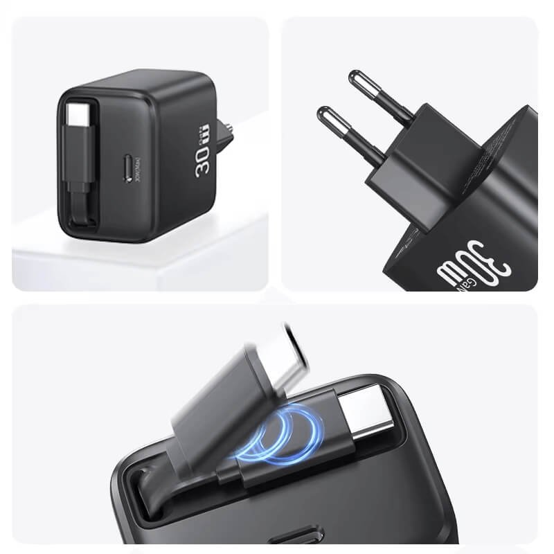 Convenient storage travel charger adapter 30w charger