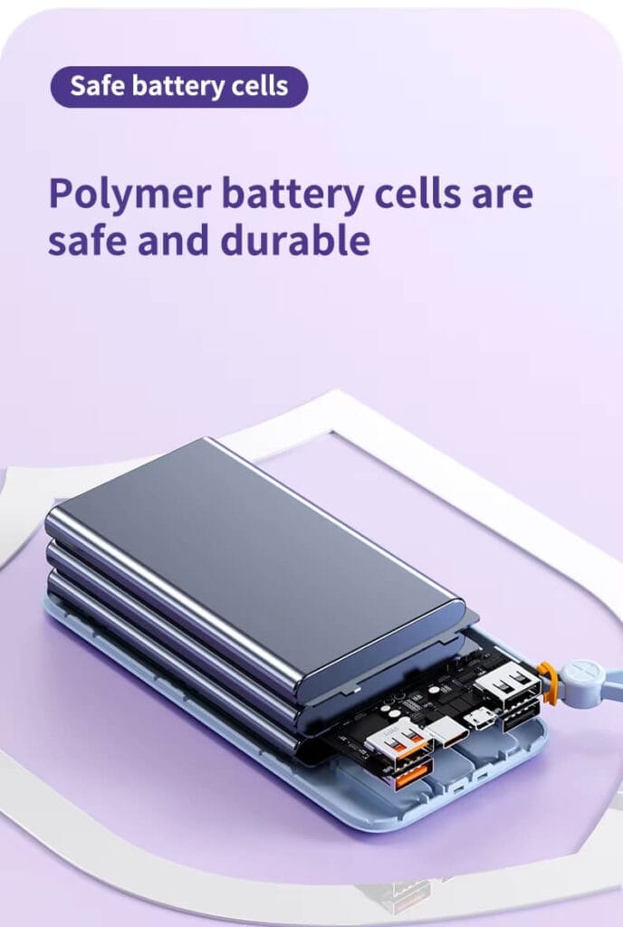 large capacity power bank 30000mah Safe battery cells