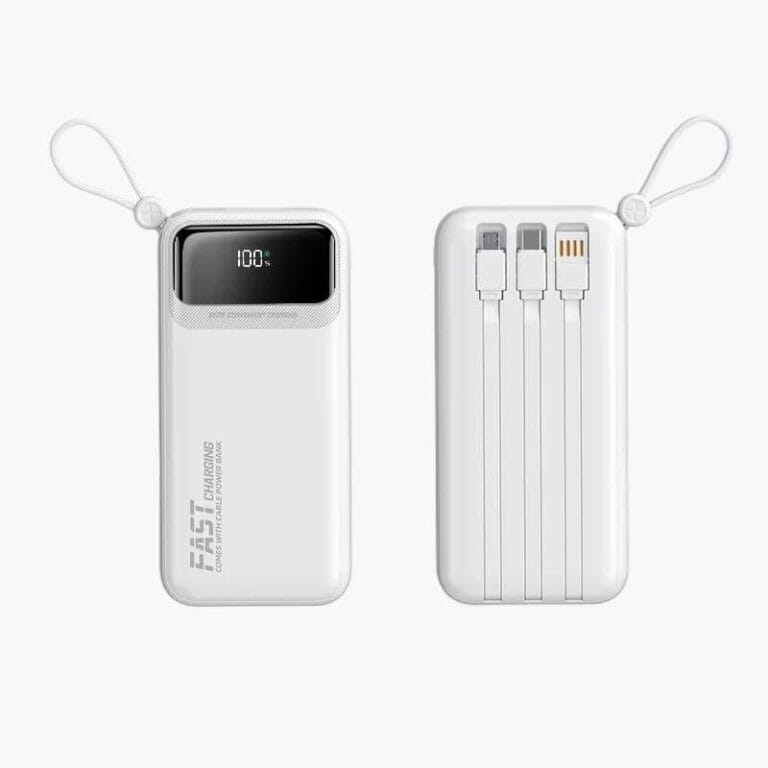 large capacity power bank 30000mah white