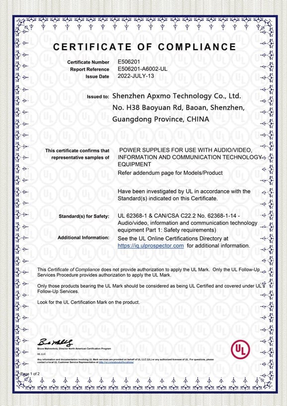 CERTIFICATE OF COMPLIANCE